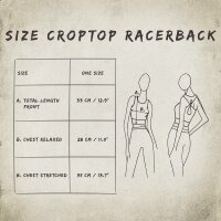 Crop Top - Racerback - Batik - Allover- verschiedene Farben